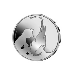 Pièce de 5 Euros Belgique 2019, BU coincard en relief, 90 ans de Tintin