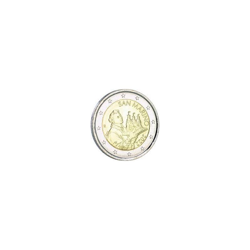 Pièce de 2 Euros Saint-Marin 2022, UNC, face nationale La deuxième tour "LA CESTA" Pièce de 2 Euros Saint-Marin 2022, UNC, face nationale La deuxième tour "LA CESTA"