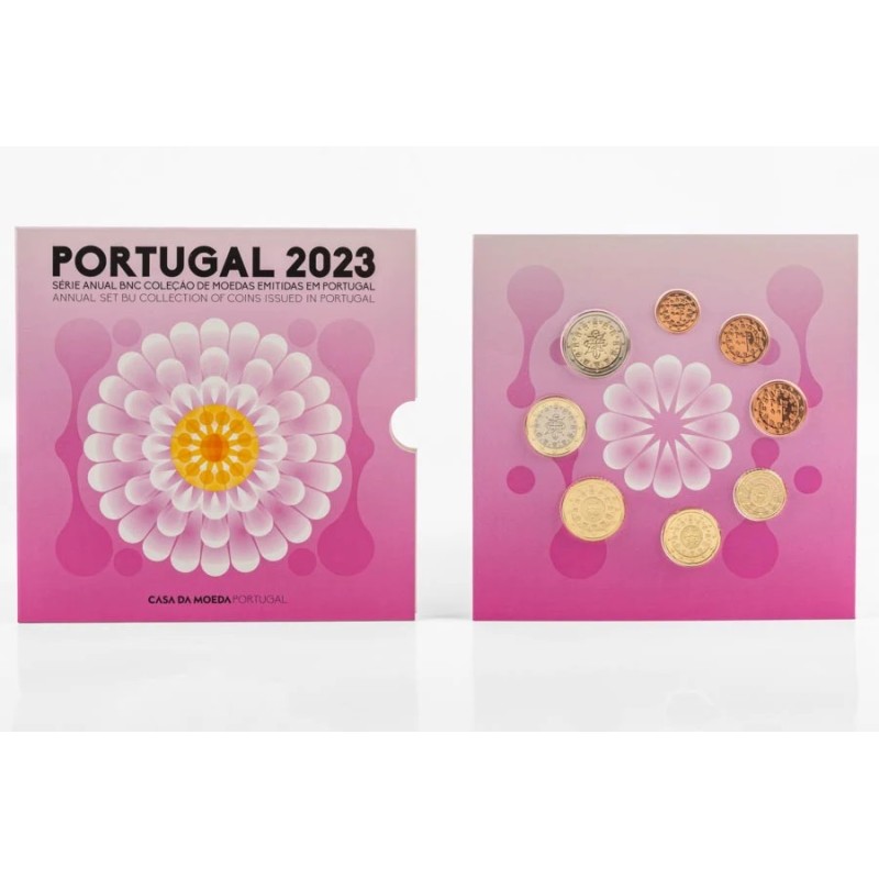 Coffret BU 8 pièces euro, Portugal 2023, Face nationale