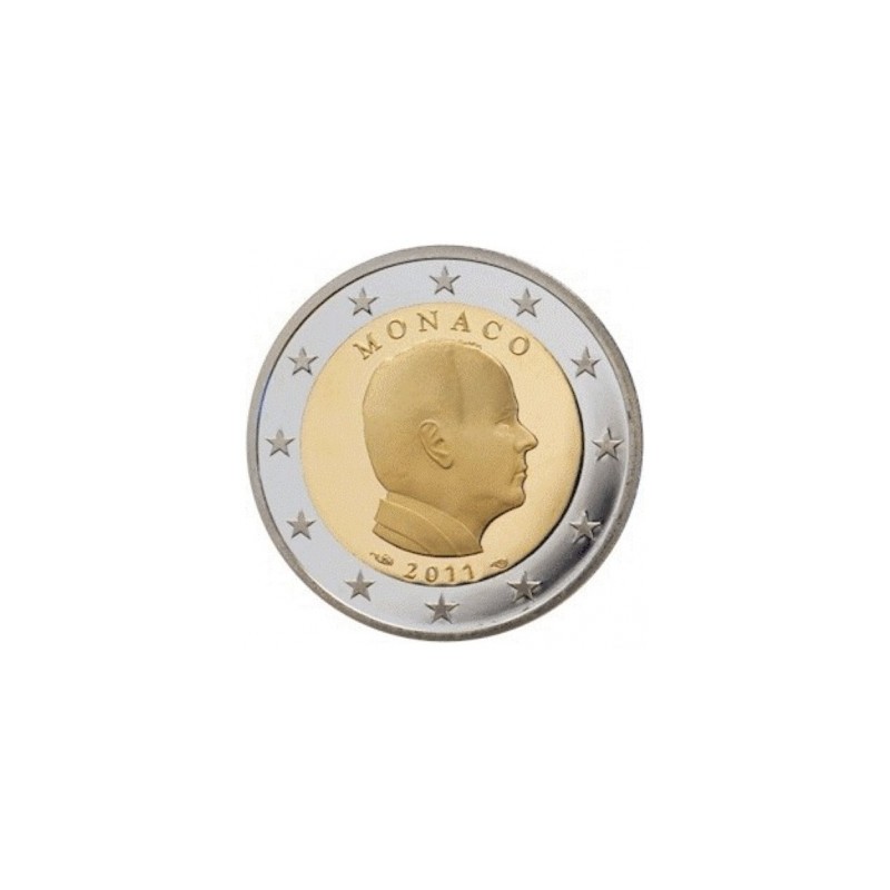 2 Euros Monaco 2011, UNC, Face nationale Prince Albert II