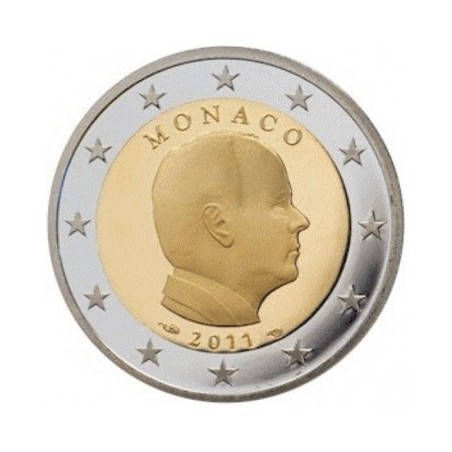 2 Euros Monaco 2011, UNC, Face nationale Prince Albert II