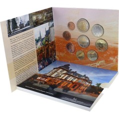 Coffret BU 9 pièces euro, Luxembourg 2023, Face nationale - Ville Wiltz (Version Chambre des Députés)