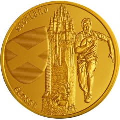 1/4 d'Euro France 2023, UNC, Monnaie de Paris - Ecosse - Coupe du Monde de Rugby 2023