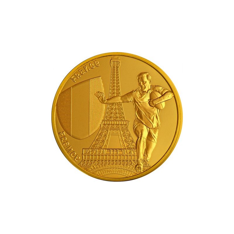 1/4 d'Euro France 2023, UNC, Monnaie de Paris - France - Coupe du Monde de Rugby 2023