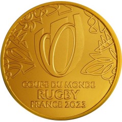 1/4 d'Euro France 2023, UNC, Monnaie de Paris - L'emblème de la Coupe du Monde de Rugby 2023