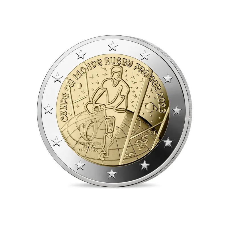 2 Euros France 2023, Coffret BE, Monnaie de Paris - Coupe du monde de rugby