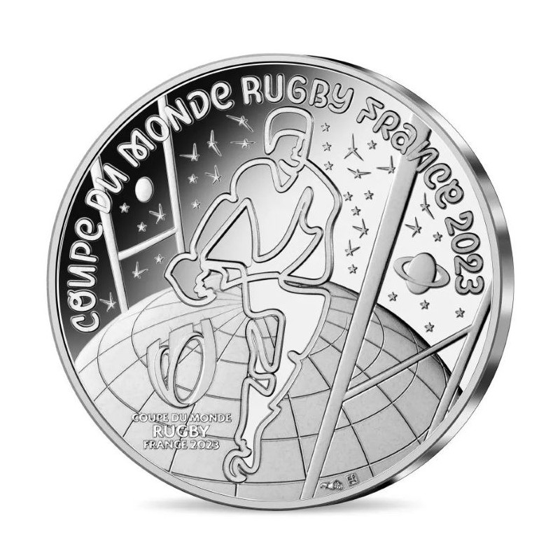 10 Euros France 2023, Argent, UNC, Coupe du monde de rugby 2023