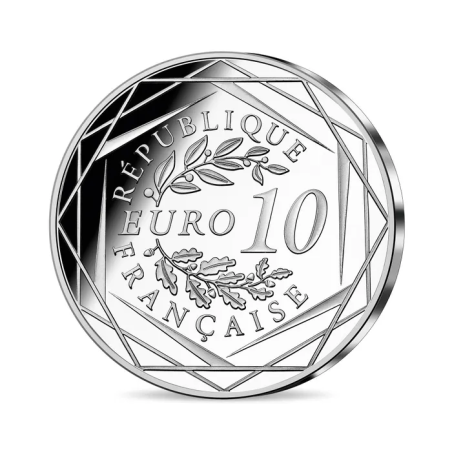 10 Euros France 2023, Argent, UNC, Coupe du monde de rugby 2023