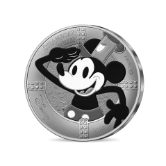 DUO 50 Euros + 10 Euros France 2023, Argent colorisé, UNC, 100 ans de Disney