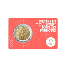 2 Euros France 2022, BU Coincard, Le Génie JO Paris 2024, Version Rouge