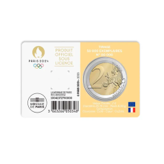 2 Euros France 2023, BU Coincard, La Semeuse JO Paris 2024, Version Jaune