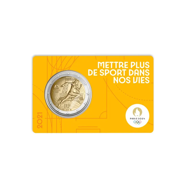 2 Euros France 2021, BU Coincard, Marianne JO Paris 2024, Version Jaune