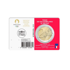 2 Euros France 2021, BU Coincard, Marianne JO Paris 2024, Version Rouge