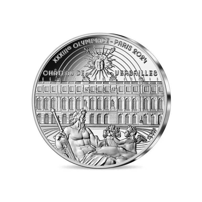 Pièce de 10 Euros France 2023, Argent, Coffret BE, Monnaie de Paris Le Château de Versailles - Héritage - Paris 2024