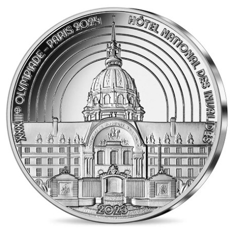 10 Euros France 2023, Argent, Coffret BE, Hôtel des Invalides - Monnaie de Paris