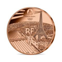 1/4 d'Euro France 2023, UNC, Monnaie de Paris - PARIS 2024 JO - Basket Fauteuil