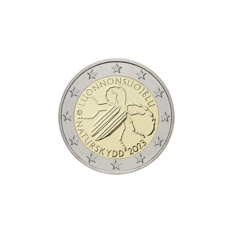 2 Euros Finlande 2023, UNC, Protection de la nature