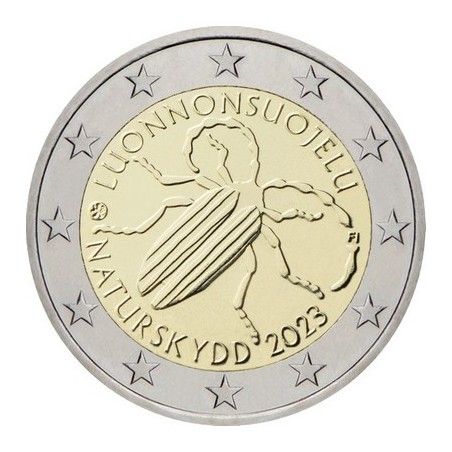 2 Euros Finlande 2023, UNC, Protection de la nature