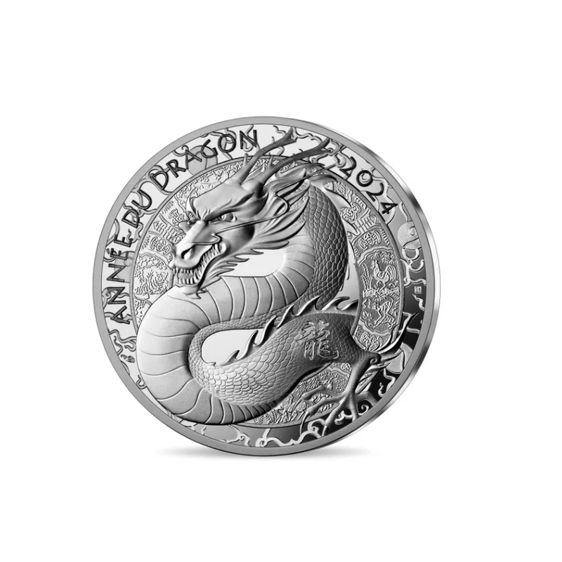 20 Euros France 2024, Argent, Coffret BE, Année du dragon