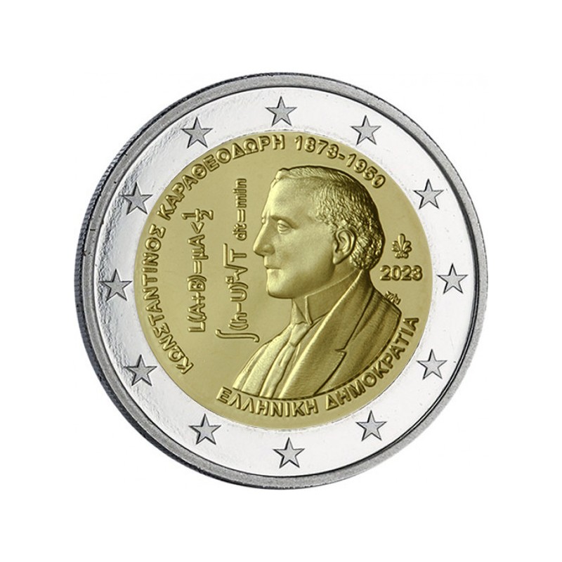 2 Euros Grèce 2023, UNC, Constantin Carathéodory