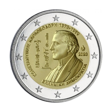 2 Euros Grèce 2023, UNC, Constantin Carathéodory