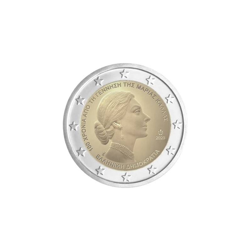 2 Euros Grèce 2023, Coffret BE, Maria Callas