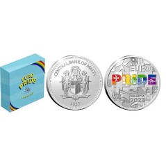 Pièce de 10 € BE argent Malte 2023, EuroPride