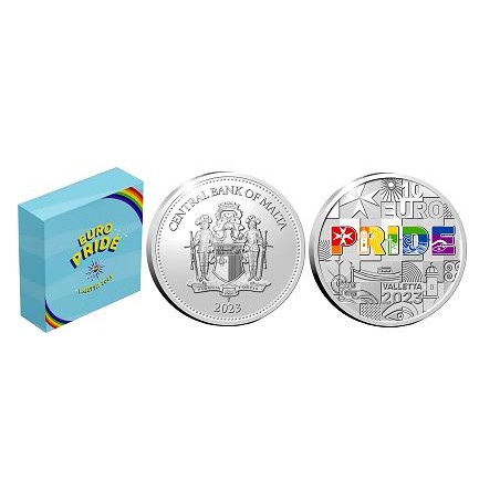 10 € BE argent Malte 2023, EuroPride