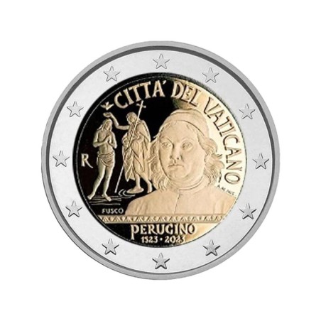 2 Euros Vatican 2023, Coffret BE, 500 ans de la Mort du Pérugin