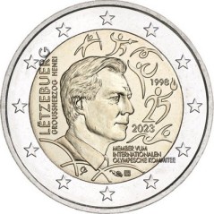 2 Euros Luxembourg 2023, UNC, Grand-Duc Henri membre du CIO