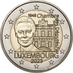 2 Euros Luxembourg 2023, UNC, Chambre des Députés