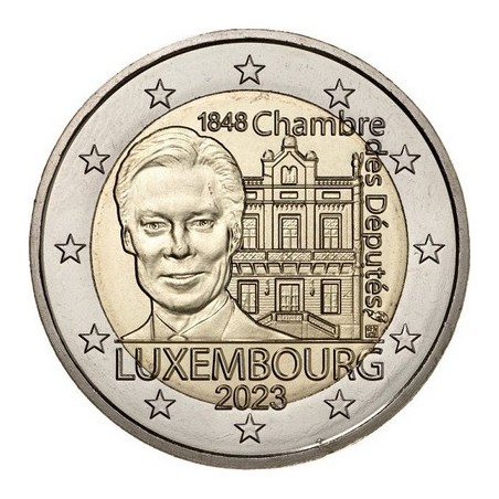 2 Euros Luxembourg 2023, UNC, Chambre des Députés