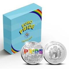 Pièce de 10 € BE argent Malte 2023, EuroPride