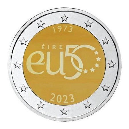 2 Euros Irlande 2023, UNC, 50 ans de l'adhésion à l'UE