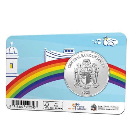 2,5 € Malte 2023, BU sous coincard, EuroPride