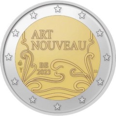 2 Euros Belgique 2023, Coffret BE, Art Nouveau