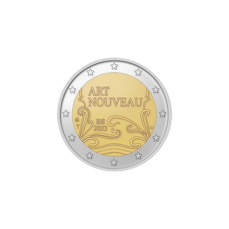 2 Euros Belgique 2023, Coffret BE, Art Nouveau