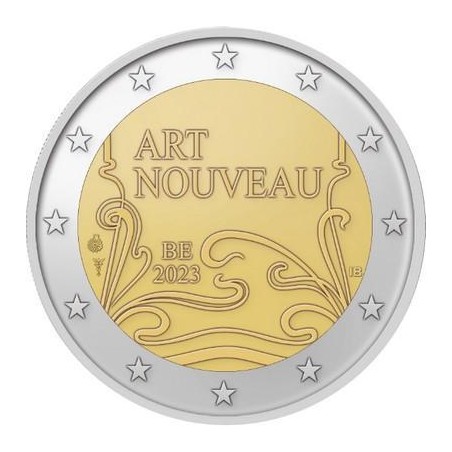 2 Euros Belgique 2023, Coffret BE, Art Nouveau