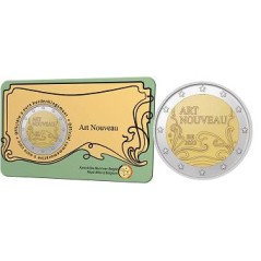 2 Euros Belgique 2023, BU coincard version flamande, Art Nouveau