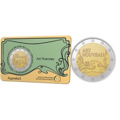 2 Euros Belgique 2023, BU coincard version française, Art Nouveau