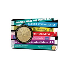 Pièce de 2,50 Euros Belgique 2023, BU coincard version française, Culture belge