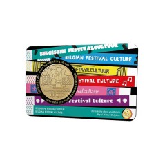 Pièce de 2,50 Euros Belgique 2023, BU coincard version flamande, Culture belge