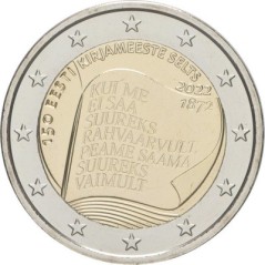 2 Euros Estonie 2022, UNC, Société littéraire