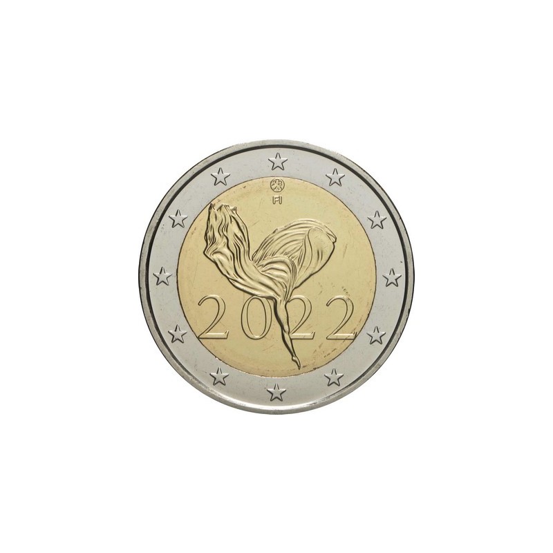 2 Euros Finlande 2022, UNC, 100 ans du Ballet National