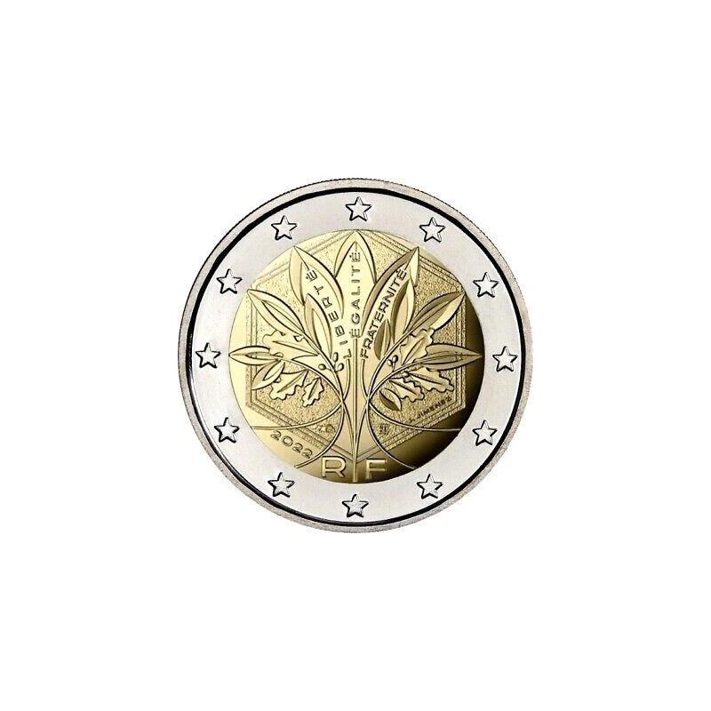 2 Euros France 2022, UNC, Arbre de l'Union