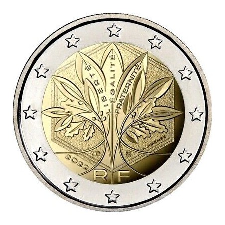 2 Euros France 2022, UNC, Arbre de l'Union