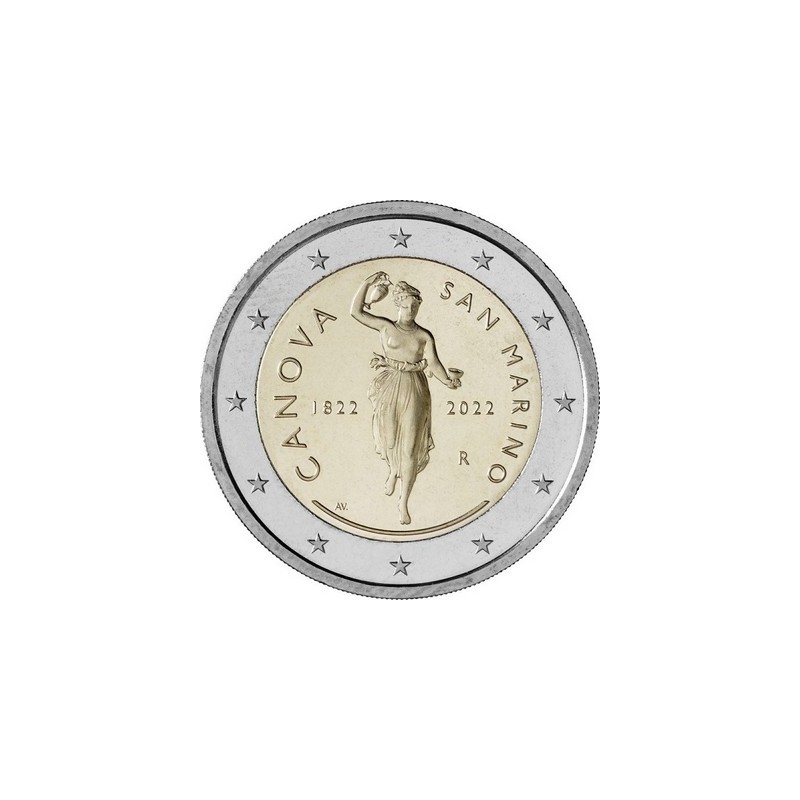 2 Euros Saint-Marin 2022, Coffret BU, Antonio Canova