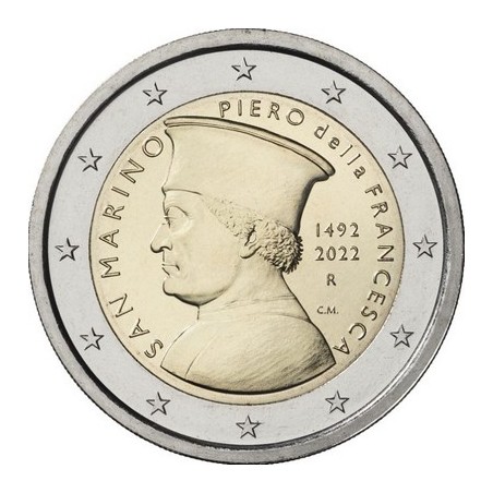 2 Euros Saint-Marin 2022, Coffret BU, Piero della Francesca