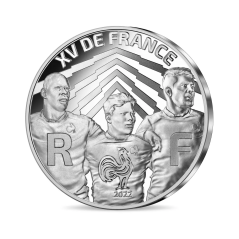 10 Euros France 2022, Argent, Coffret BE, XV de France rugby