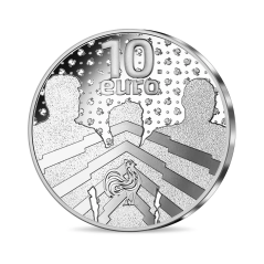 Pièce de 10 Euros France 2022, Argent, Coffret BE, XV de France rugby